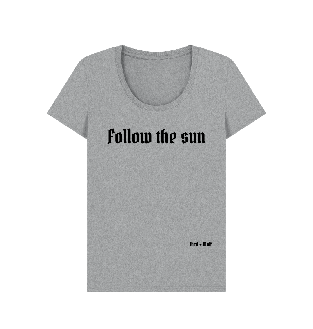 Athletic Grey Follow The Sun Scoop Neck Tee