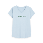 Sky Blue Printed T-shirt Front