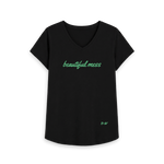 Black Printed T-shirt Front