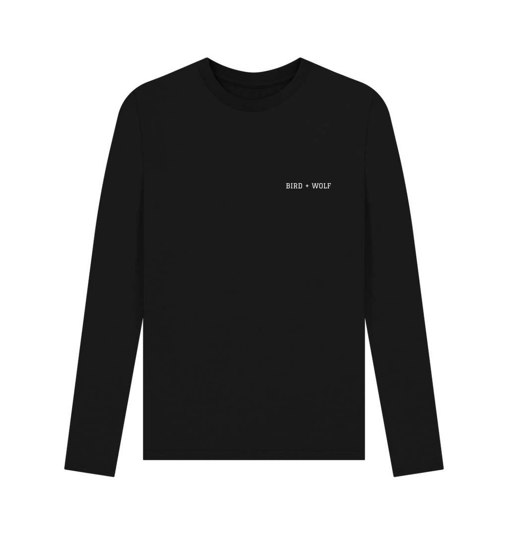 Black Printed Long Sleeve T Shirt