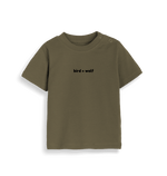 Organic Camouflage Green Bird + Wolf Baby Tee