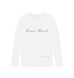 White Atomic Blonde Long Sleeve Tee (Italics)