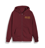 Burgundy New York Pickleball Full Zip Hoodie