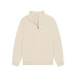 Oat Bird + Wolf Quarter Zip Cosy Sweatshirt (GENDER NEUTRAL)