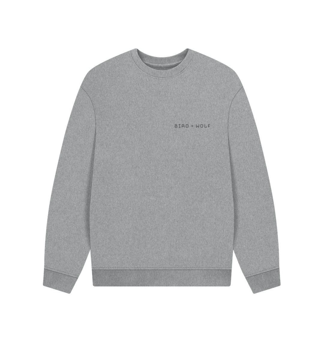 Athletic Grey Bird + Wolf Simple Grey Cosy Sweatshirt (Mens Sizes)