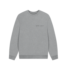 Athletic Grey Bird + Wolf Simple Grey Cosy Sweatshirt (Mens Sizes)