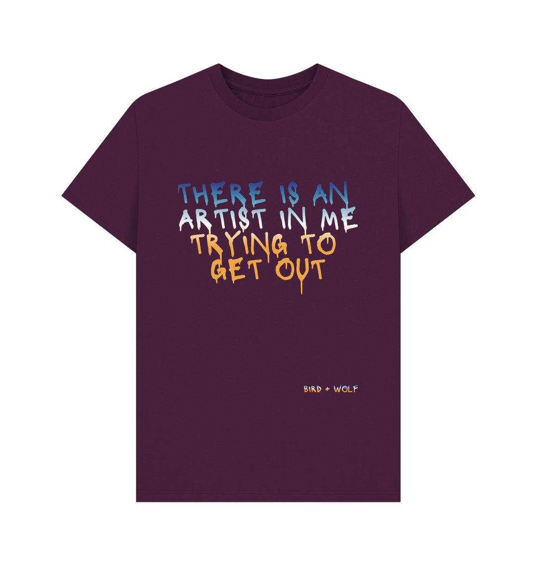 Purple There Is An Artist in Me Trying To Get Out Classic Tee