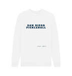 White San Diego Pickleball Cosy Sweatshirt