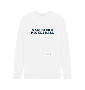 White San Diego Pickleball Cosy Sweatshirt