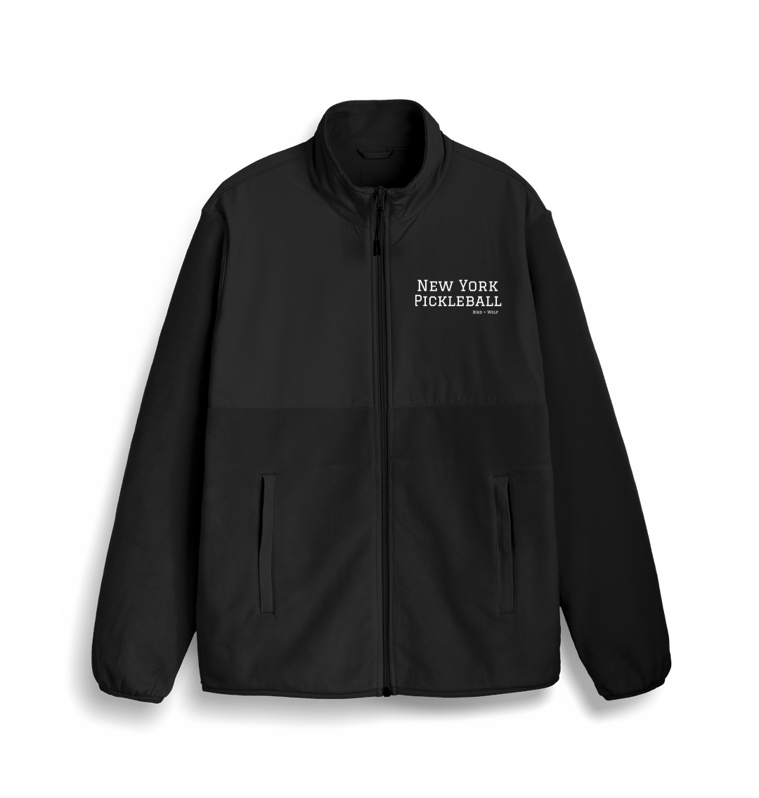 Black New York Pickleball Fleece Jacket