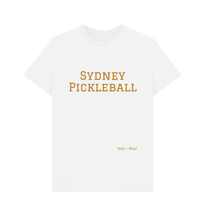 White Sydney Pickleball Classic Tee