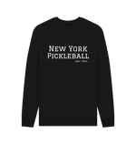 Black New York Pickleball Cosy Sweatshirt (White Lettering)