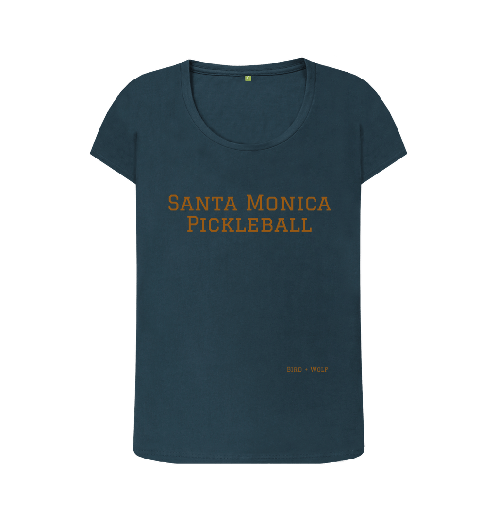 Denim Blue Santa Monica Scoop Neck Tee