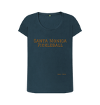 Denim Blue Santa Monica Scoop Neck Tee