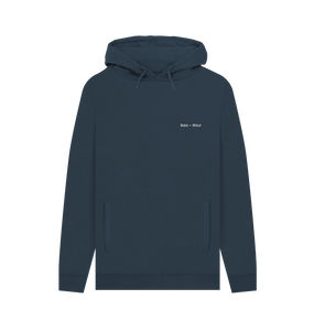 Navy Printed Hoody