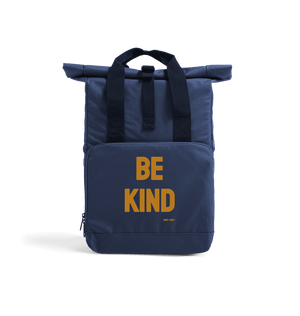 Navy Dusk Be Kind Roll Top Rucksack