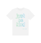 White Just Be Kind Kids Tee