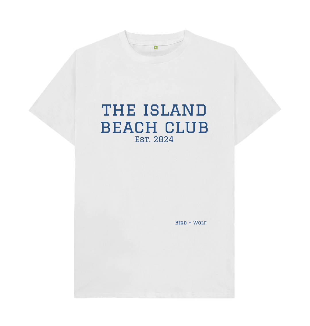 White The Island Beach Club Classic Tee