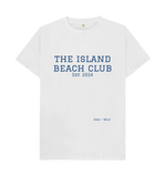 White The Island Beach Club Classic Tee