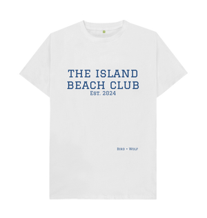 White The Island Beach Club Classic Tee