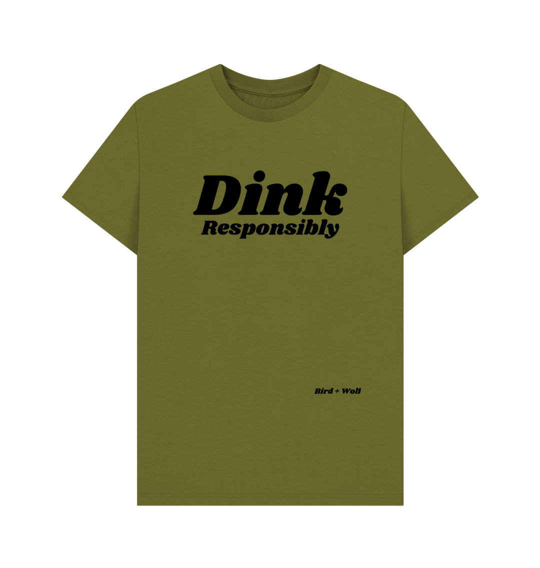 Moss Green Dink Responsibly Classic Tee.