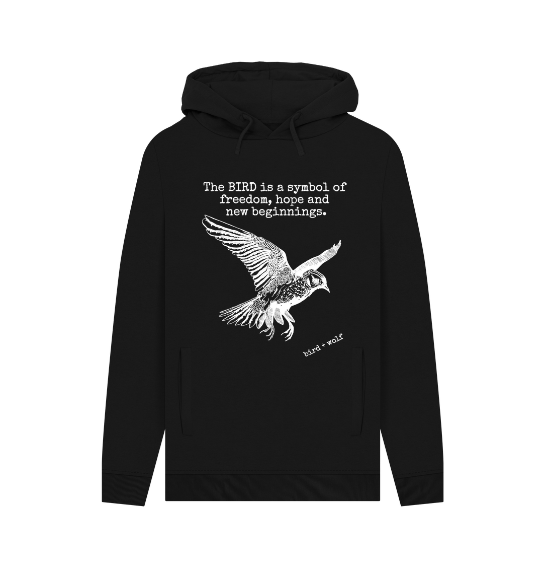 Black Bird Symbolism Chunky Hoodie