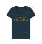 Denim Blue Malibu Pickleball Scoop Neck Tee