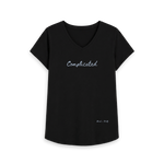 Black Printed T-shirt Front