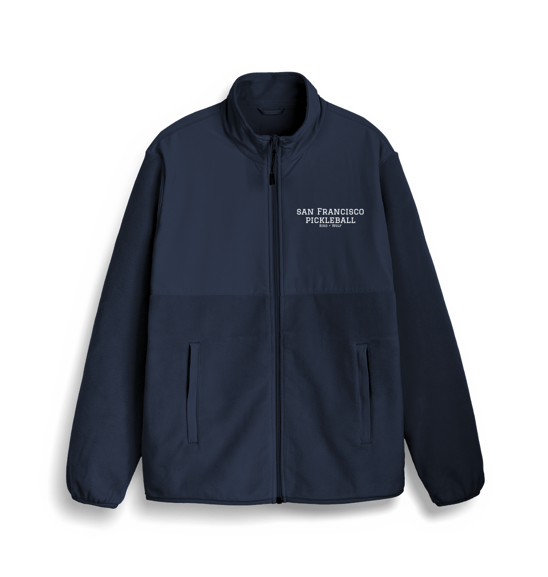 French Navy San Francisco Pickleball Fleece Jacket