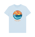 Sky Blue Printed T-shirt Front