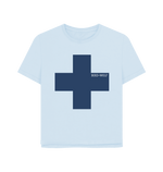 Sky Blue Printed T-shirt Front