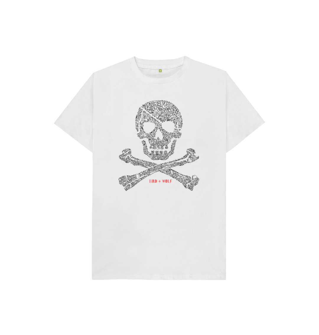 White Printed Kids T-Shirt
