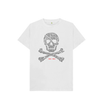 White Printed Kids T-Shirt