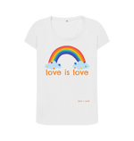 White Printed T-shirt Front
