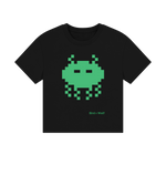 Black Printed T-shirt Front