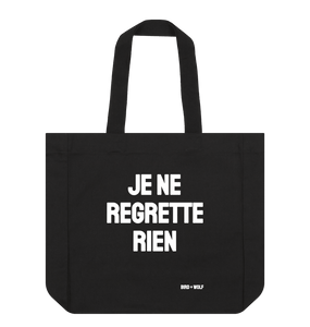 Black Je Ne Regrette Rien Everything Bag