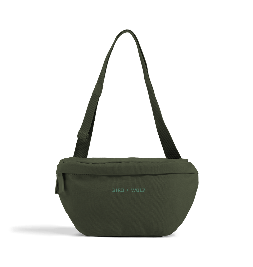 Pine Green Bird + Wolf Recycled Cross Body Bag