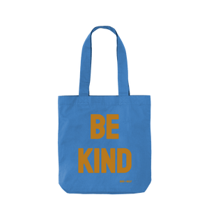 Cornflower Blue Be Kind Organic Twill Cotton Bag