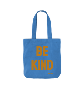 Cornflower Blue Be Kind Organic Twill Cotton Bag