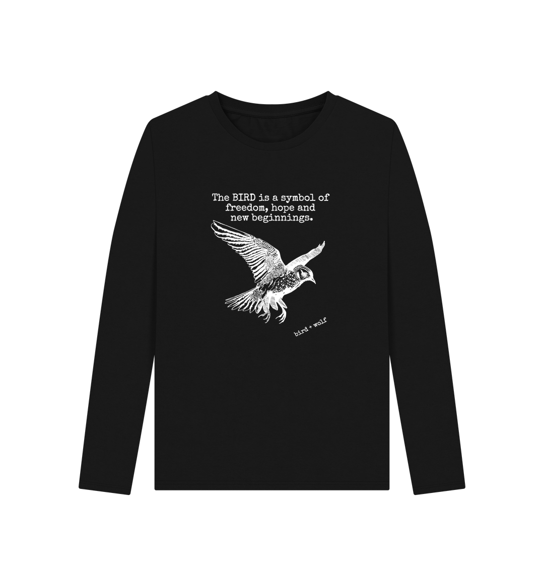 Black Bird Symbolism Long Sleeve Tee