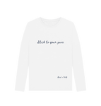 White Stick To Your Guns Long Sleeve Tee