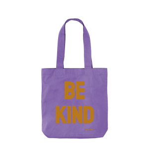 Violet Be Kind Organic Twill Cotton Bag