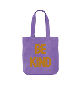 Violet Be Kind Organic Twill Cotton Bag