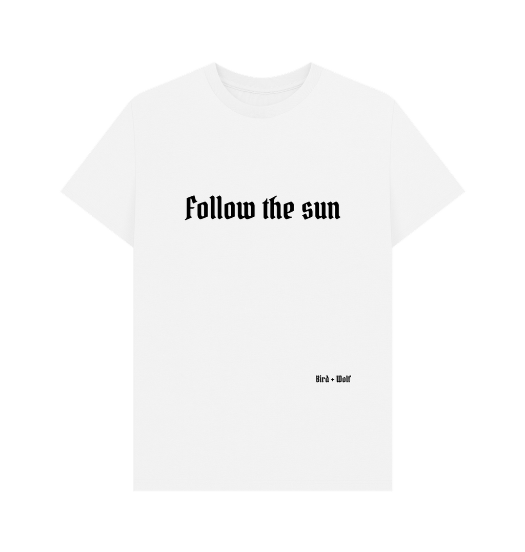 White Follow The Sun Classic Tee