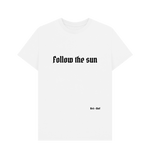 White Follow The Sun Classic Tee