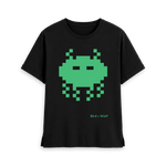Black Printed T-shirt Front