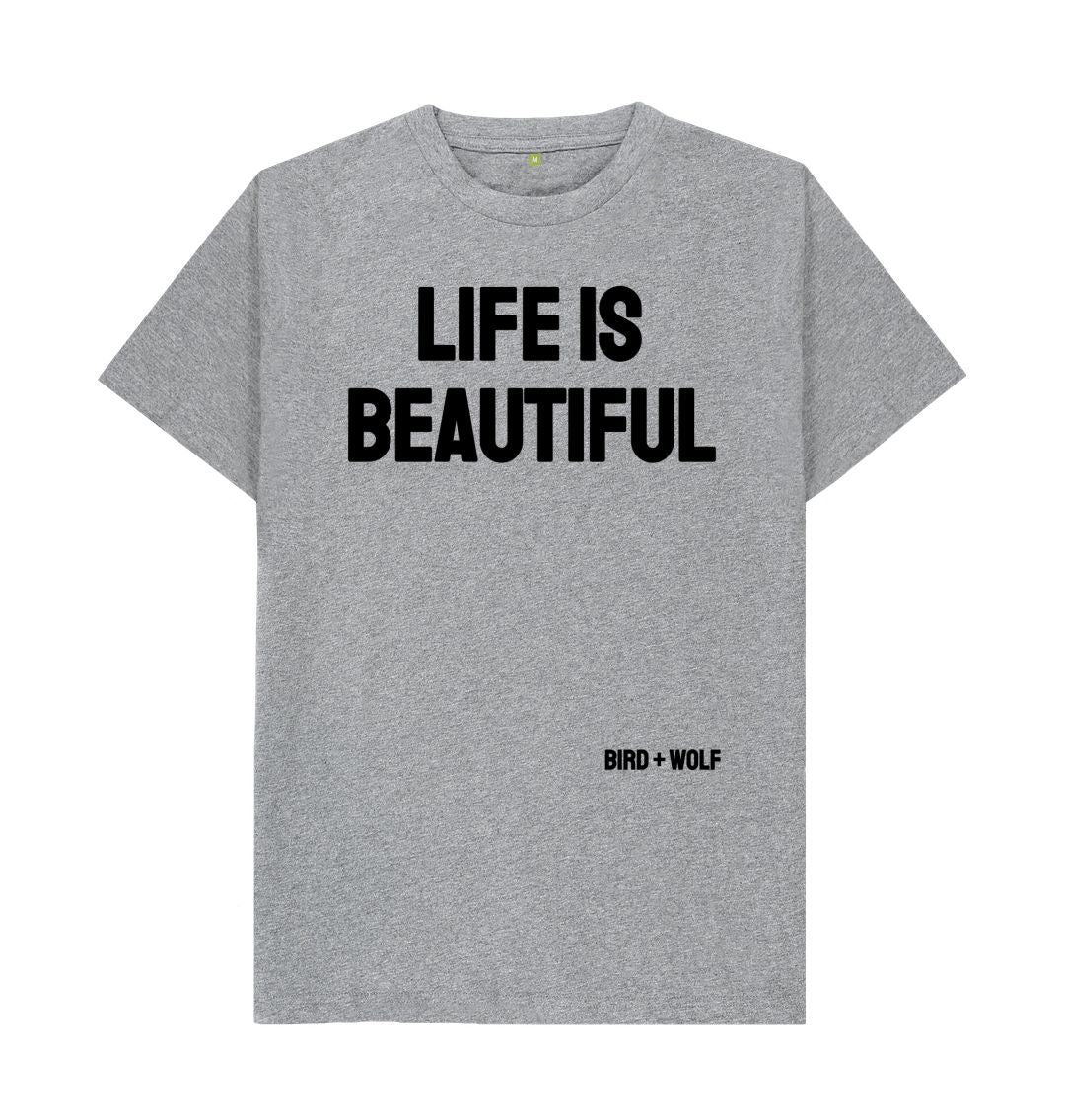 Athletic Grey Life is Beautiful Classic Tee