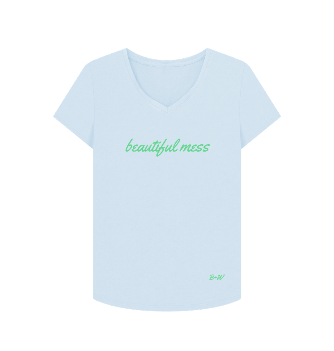 Sky Blue Printed T-shirt