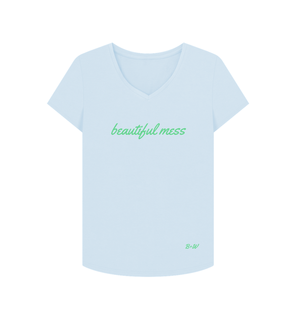 Sky Blue Printed T-shirt