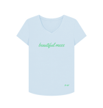 Sky Blue Printed T-shirt
